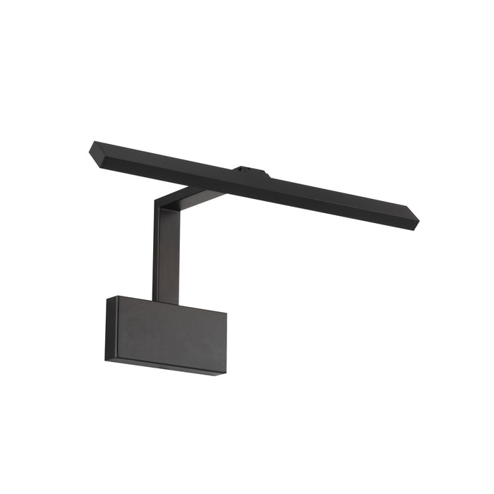 W.A.C. Lighting PL-52017-BK LED Swing Arm Wall Lamp, Black