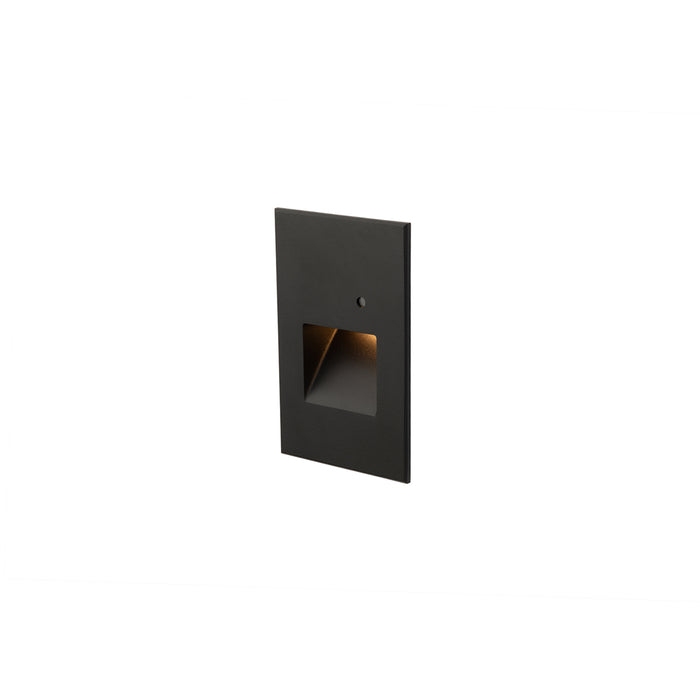 W.A.C. Lighting WL-LED202-AM-BK LED Step and Wall Light, Black On Aluminum