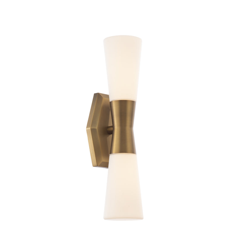 W.A.C. Lighting WS-30018-AB LED Bathroom Vanity, Aged Brass