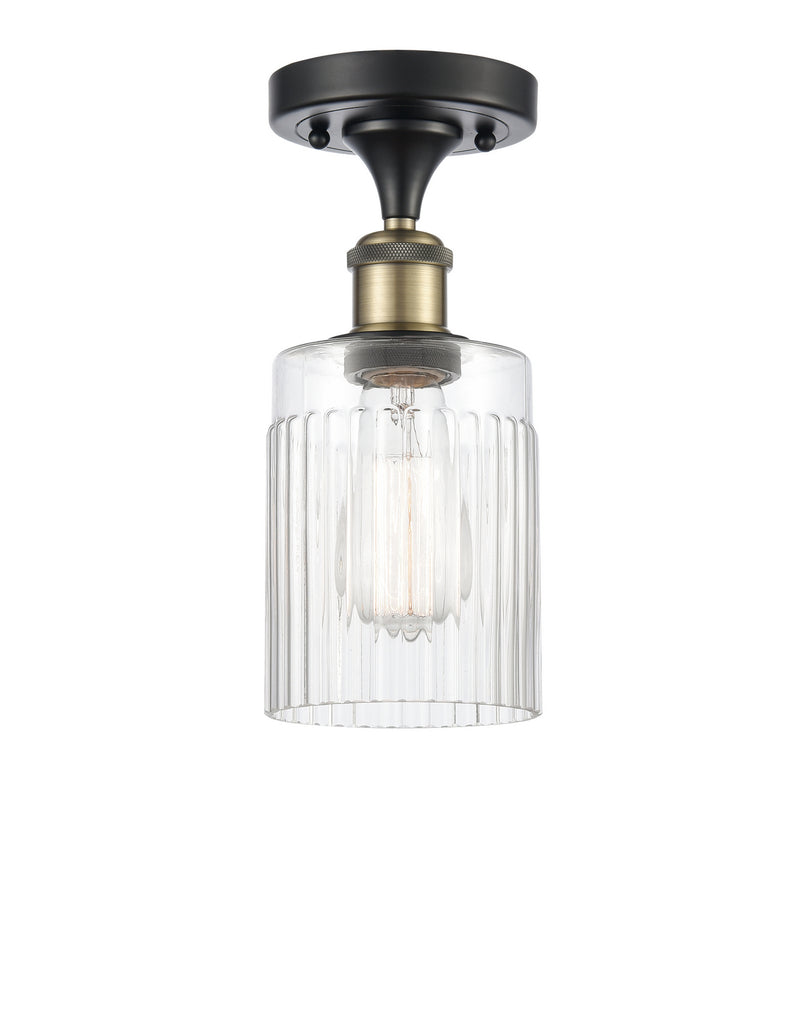 Innovations 516-1C-BAB-G342 One Light Semi-Flush Mount, Black Antique Brass