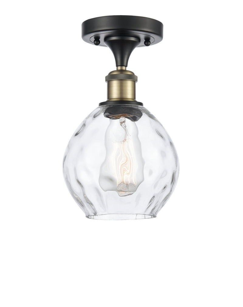 Innovations 516-1C-BAB-G362 One Light Semi-Flush Mount, Black Antique Brass
