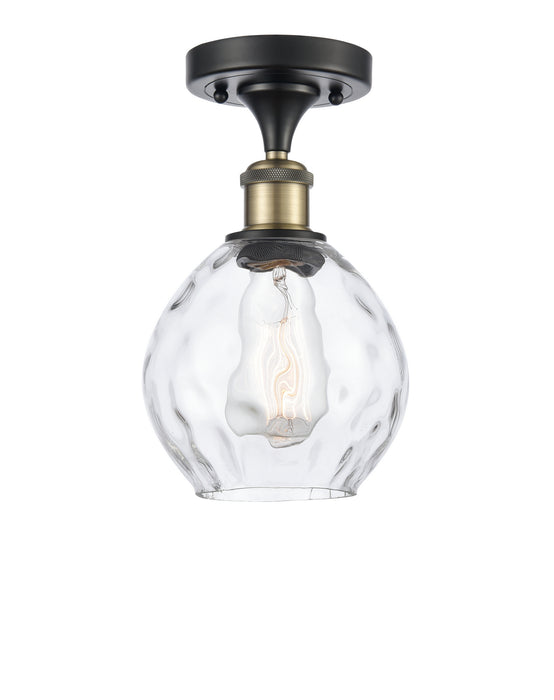 Innovations 516-1C-BAB-G362 One Light Semi-Flush Mount, Black Antique Brass