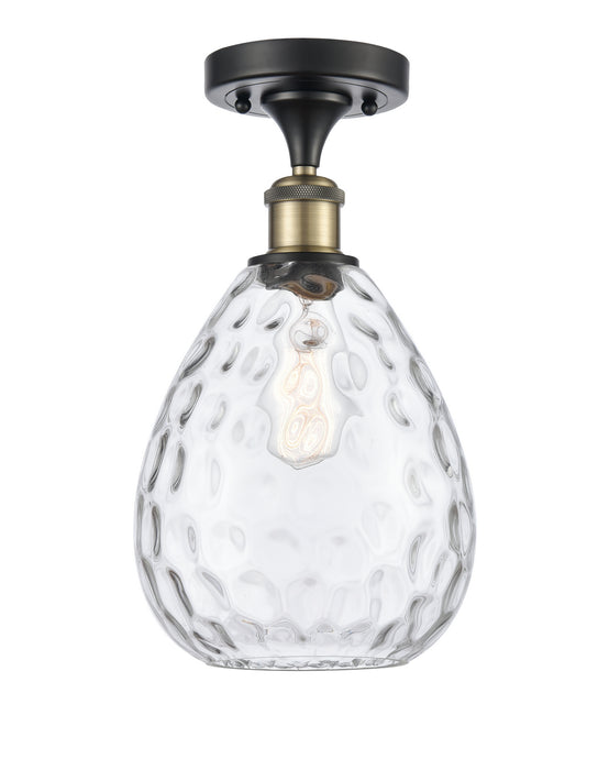 Innovations 516-1C-BAB-G372 One Light Semi-Flush Mount, Black Antique Brass