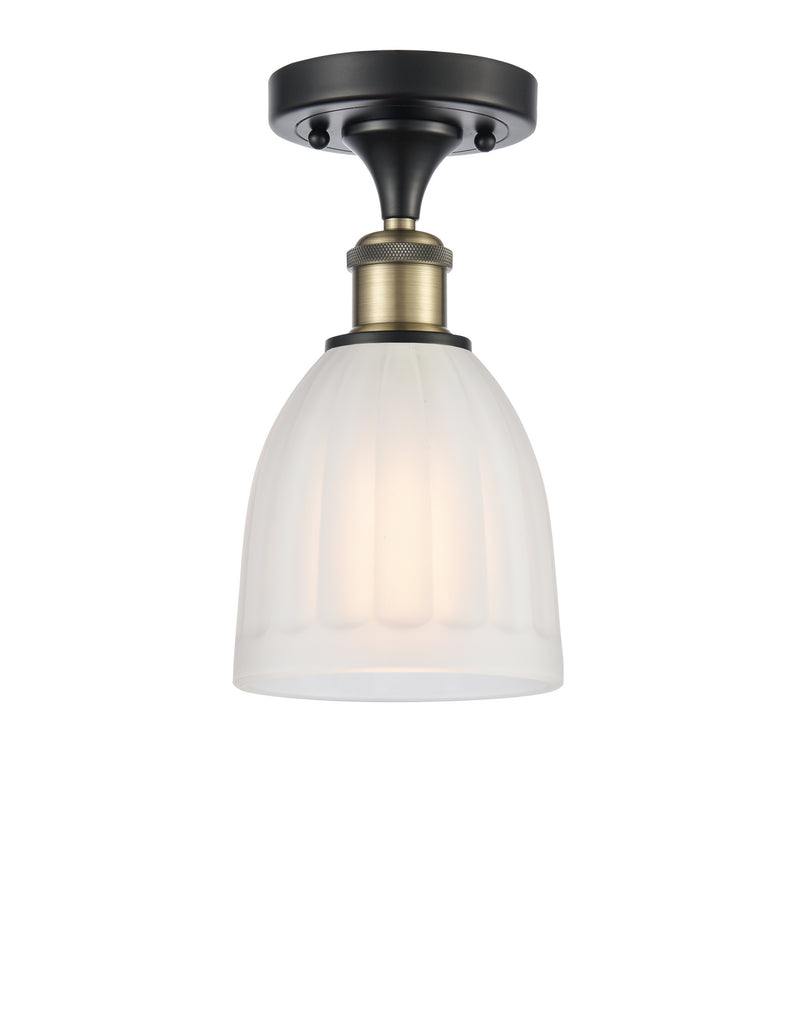 Innovations 516-1C-BAB-G441 One Light Semi-Flush Mount, Black Antique Brass