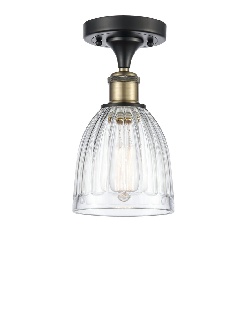 Innovations 516-1C-BAB-G442 One Light Semi-Flush Mount, Black Antique Brass
