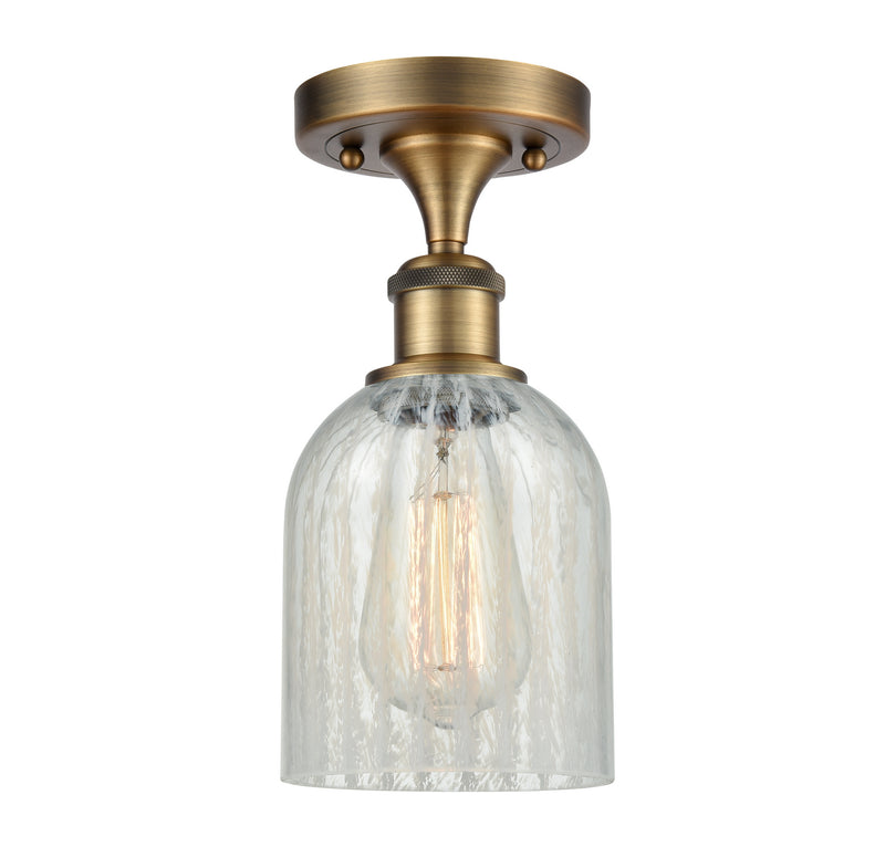 Innovations 516-1C-BB-G2511 One Light Semi-Flush Mount, Brushed Brass