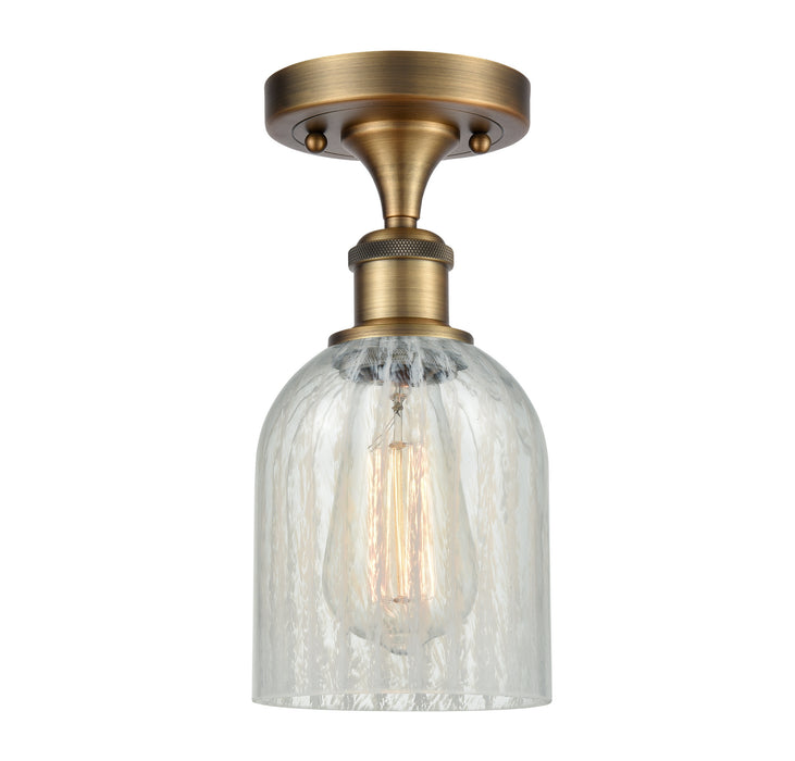 Innovations 516-1C-BB-G2511 One Light Semi-Flush Mount, Brushed Brass