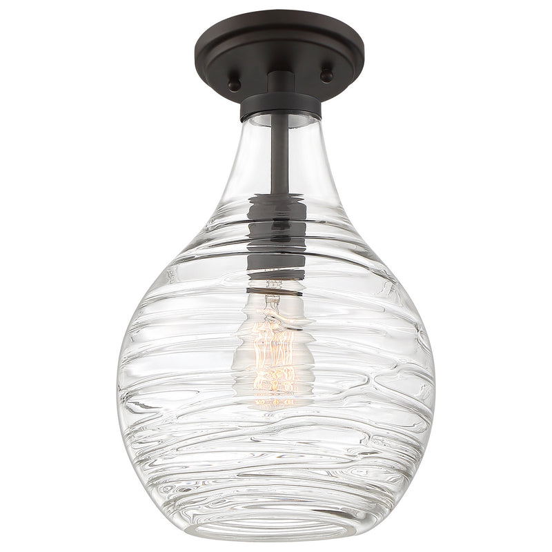Quoizel QSF4019OZ One Light Semi-Flush Mount, Old Bronze