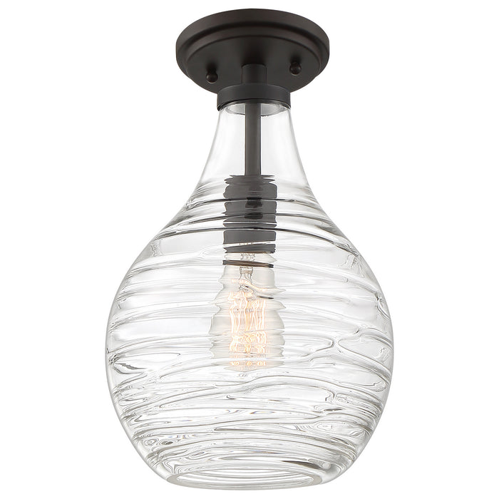 Quoizel QSF4019OZ One Light Semi-Flush Mount, Old Bronze