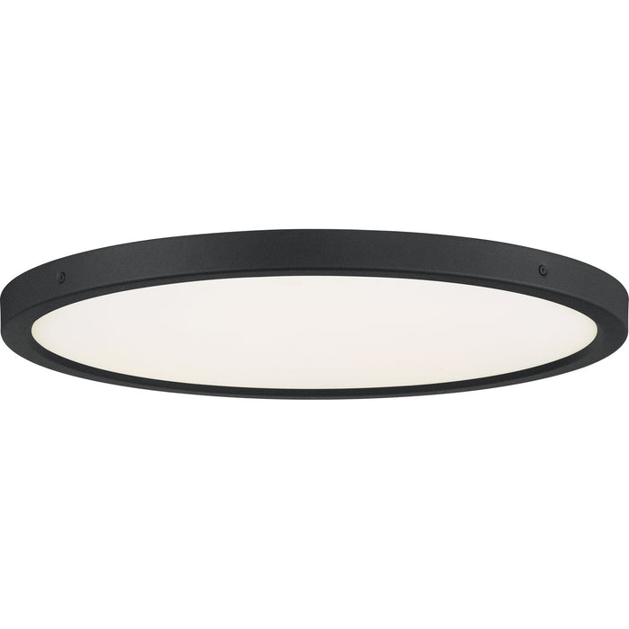 Quoizel OST1720EK LED Flush Mount, Earth Black