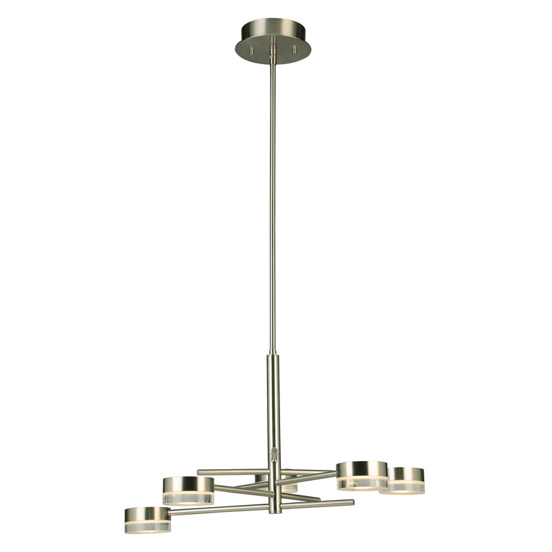 Eglo USA 203969A LED Chandelier, Brushed Nickel