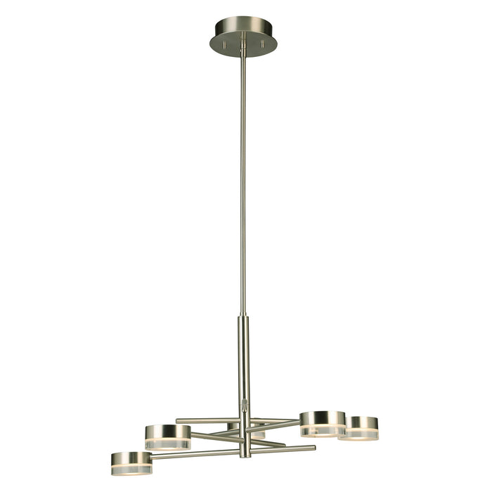 Eglo USA 203969A LED Chandelier, Brushed Nickel