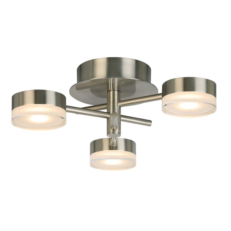 Eglo USA 203971A LED Ceiling Mount, Brushed Nickel