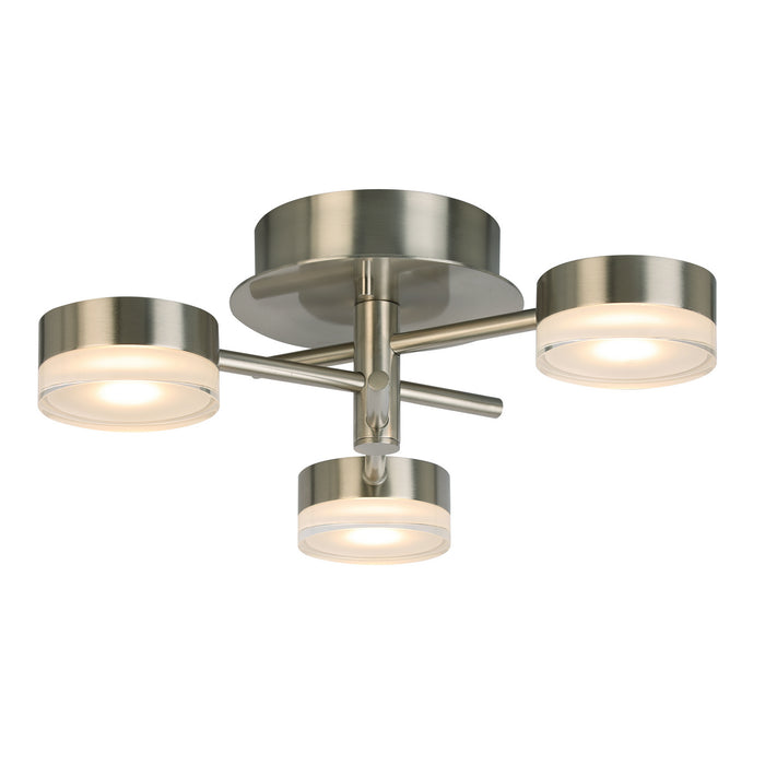 Eglo USA 203971A LED Ceiling Mount, Brushed Nickel
