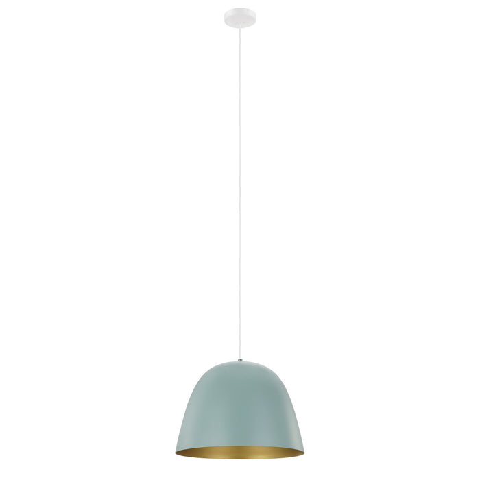 Eglo USA 204079A One Light Pendant, Patel Green