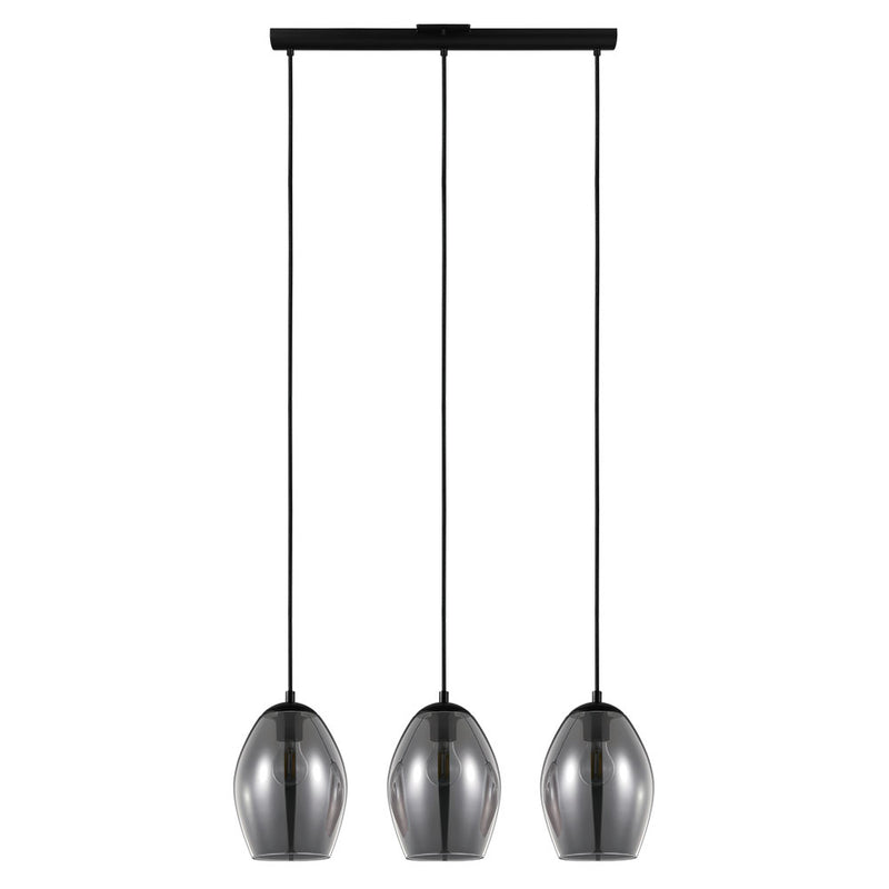 Eglo USA 204238A Three Light Pendant, Black