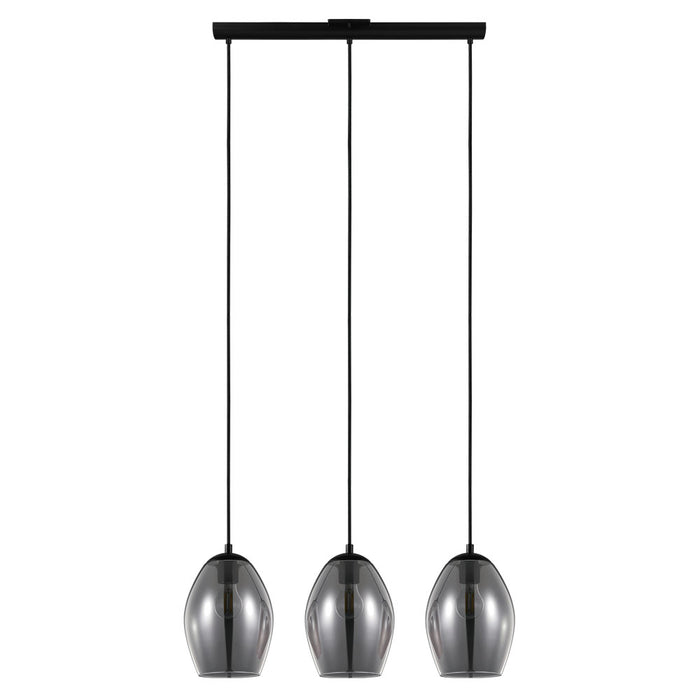 Eglo USA 204238A Three Light Pendant, Black
