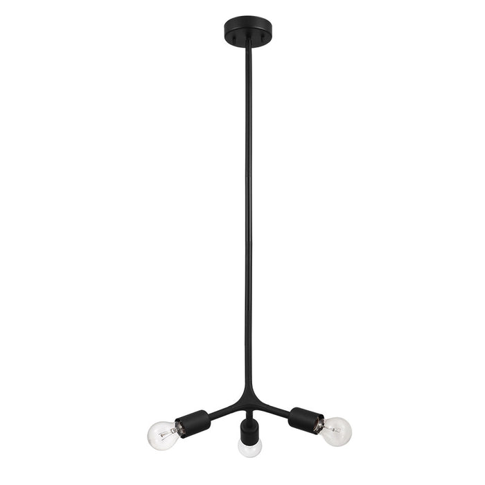 Eglo USA 204293A Three Light Ceiling Mount, Matte Black