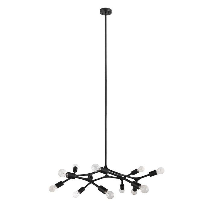 Eglo USA 204295A 12 Light Pendant, Matte Black