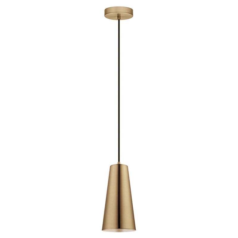Eglo USA 204364A One Light Pendant, Brushed Gold