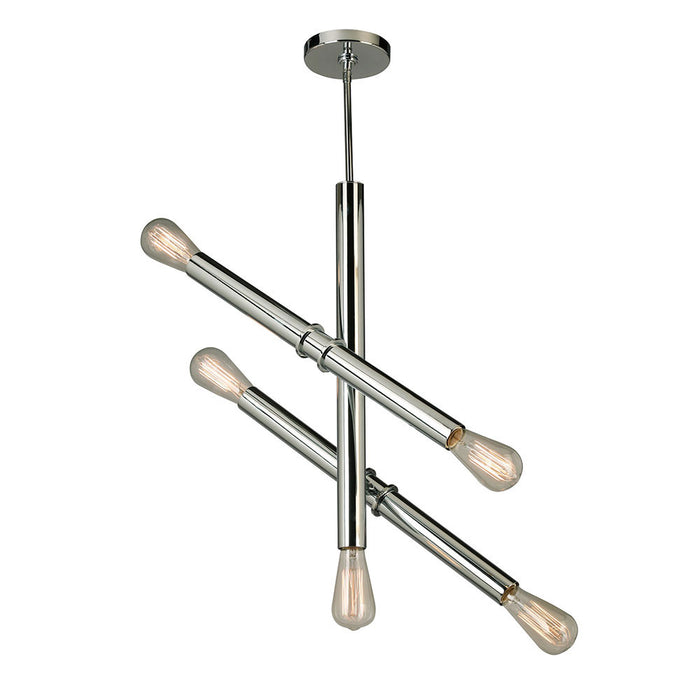 Eglo USA 204471A Five Light Pendant, Chrome