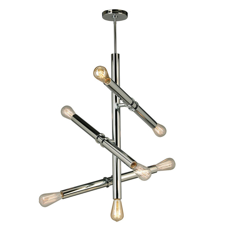 Eglo USA 204473A Seven Light Pendant, Chrome