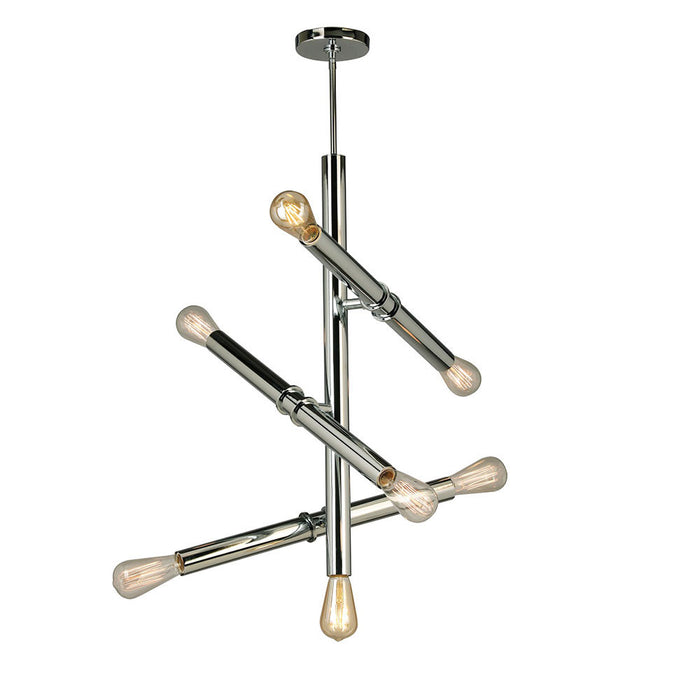 Eglo USA 204473A Seven Light Pendant, Chrome