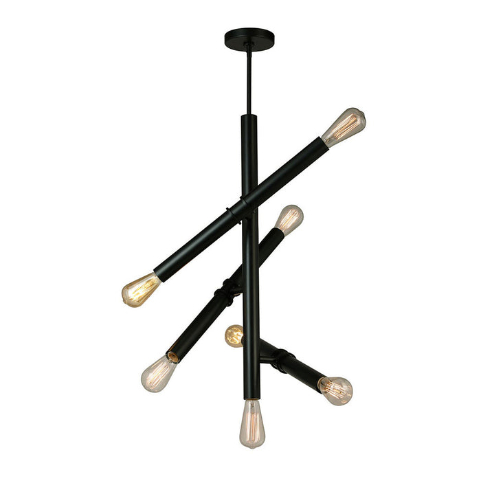 Eglo USA 204474A Seven Light Pendant, Black