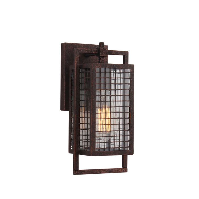 Eglo USA 204546A One Light Outdoor Wall Mount, Rust