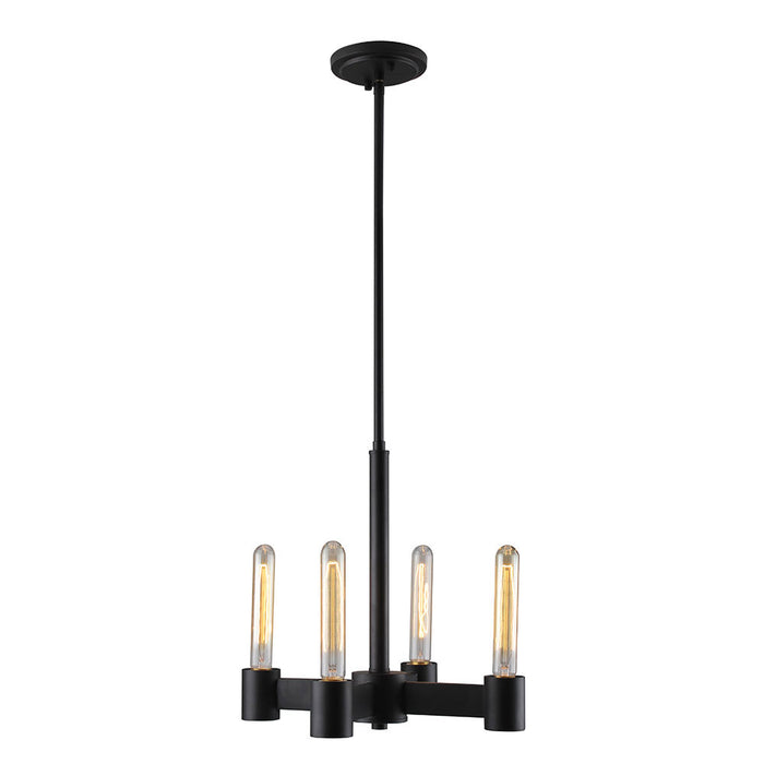 Eglo USA 204552A Four Light Chandelier, Matte Black