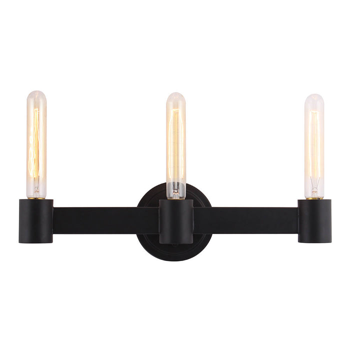 Eglo USA 204555A Three Light Bath/Vanity, Matte Black