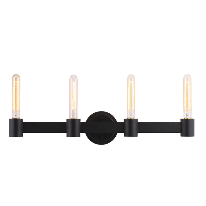 Eglo USA 204556A Four Light Bath/Vanity, Matte Black
