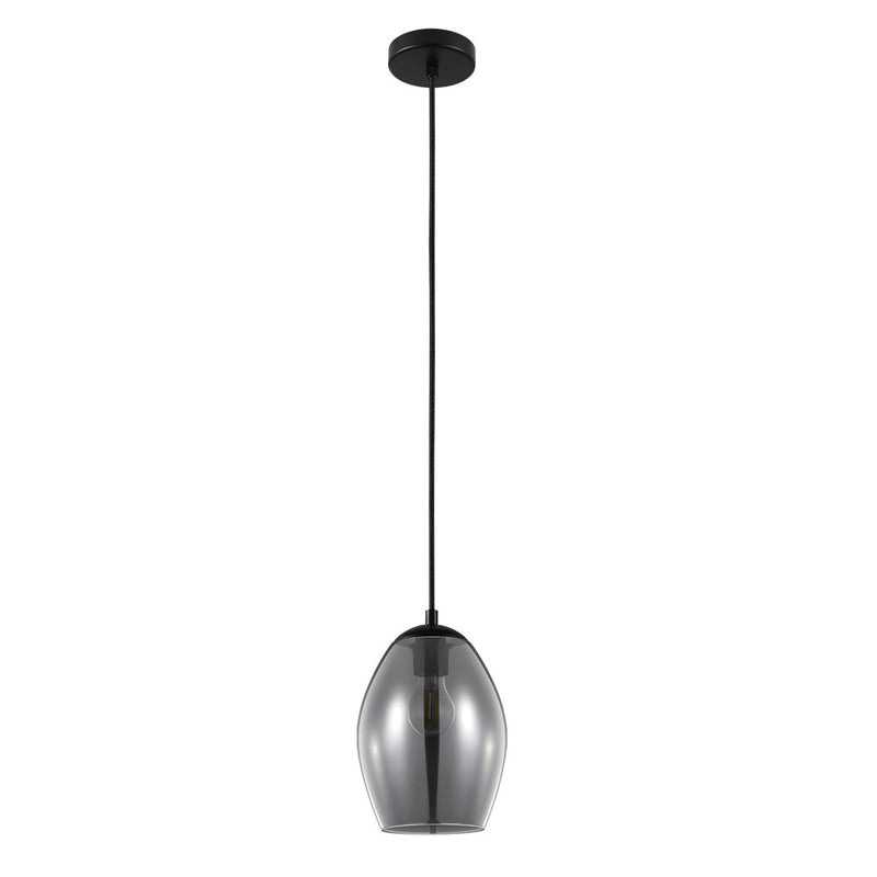 Eglo USA 39564A One Light Pendant, Black