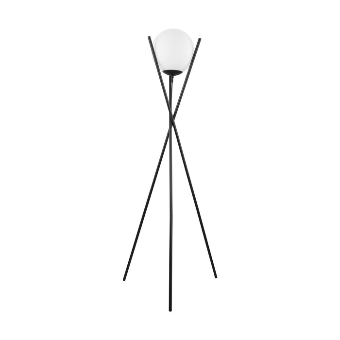 Eglo USA 39594A One Light Floor Lamp, Matte Black