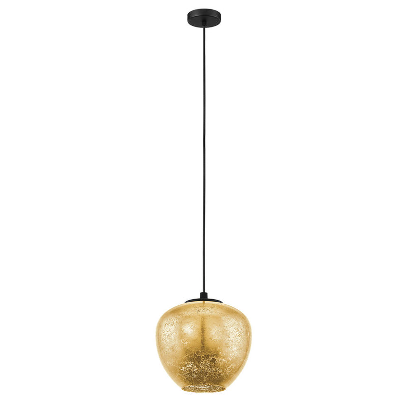 Eglo USA 39597A One Light Pendant, Black