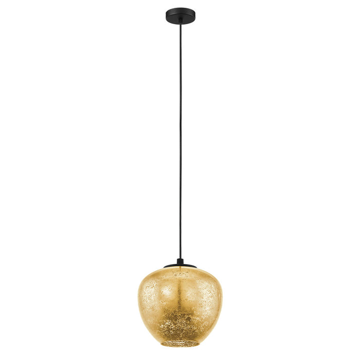 Eglo USA 39597A One Light Pendant, Black