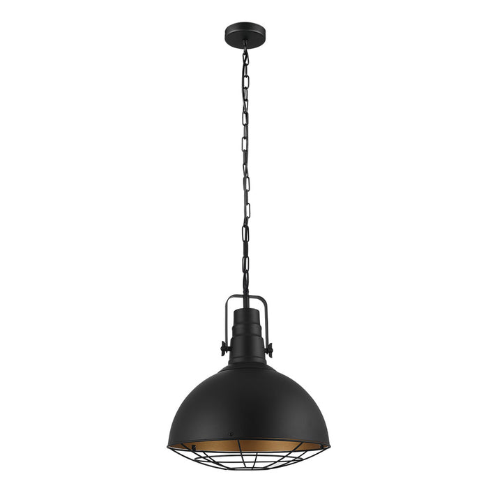 Eglo USA 49742A One Light Pendant, Black