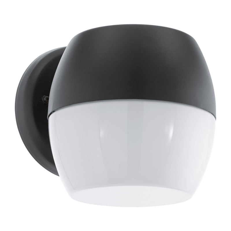 Eglo USA 95981A LED Outdoor Wall Mount, Black