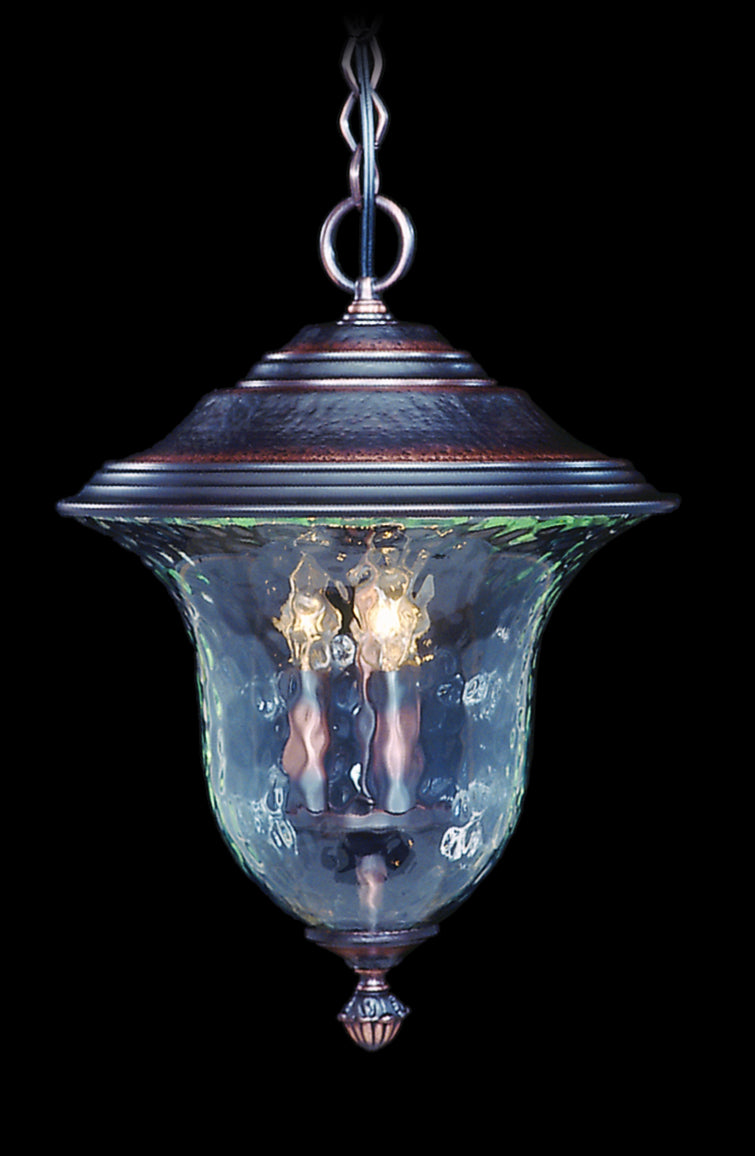 Framburg 8331 SBR Three Light Exterior Ceiling Mount, Siena Bronze