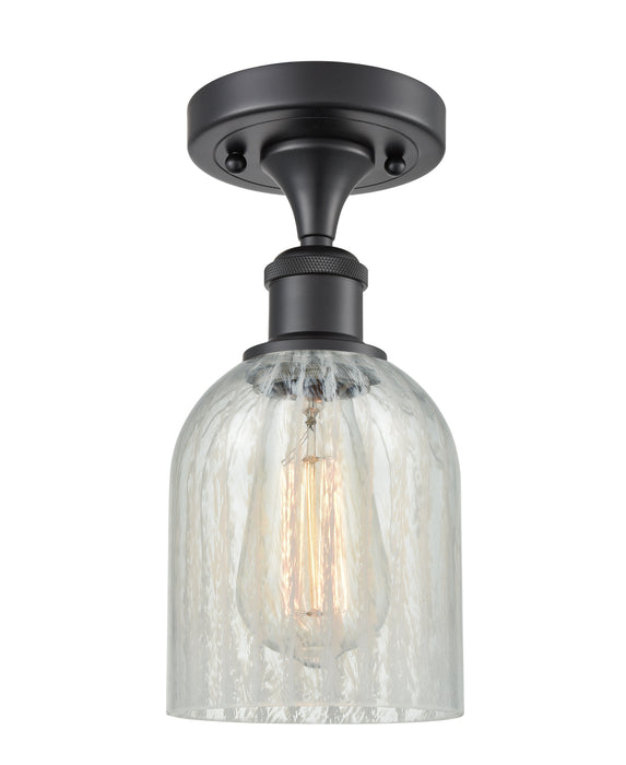 Innovations 516-1C-BK-G2511 One Light Semi-Flush Mount, Matte Black