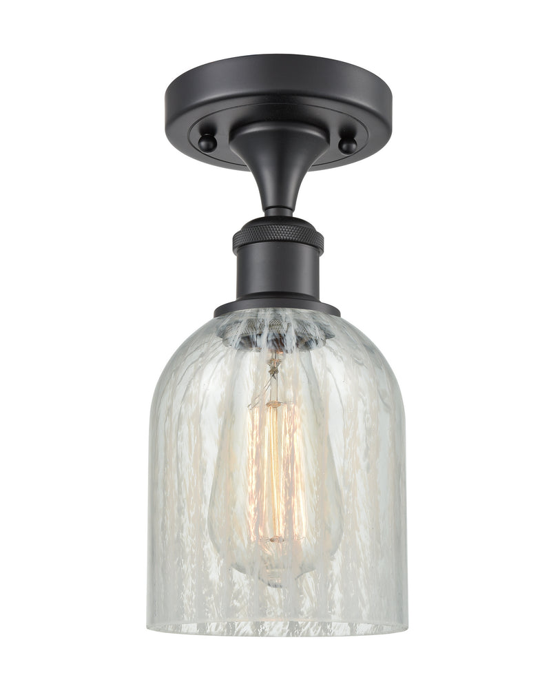Innovations 516-1C-BK-G2511-LED LED Semi-Flush Mount, Matte Black