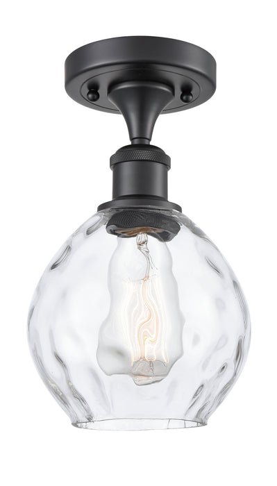 Innovations 516-1C-BK-G362 One Light Semi-Flush Mount, Matte Black