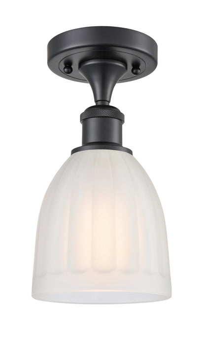 Innovations 516-1C-BK-G441 One Light Semi-Flush Mount, Matte Black
