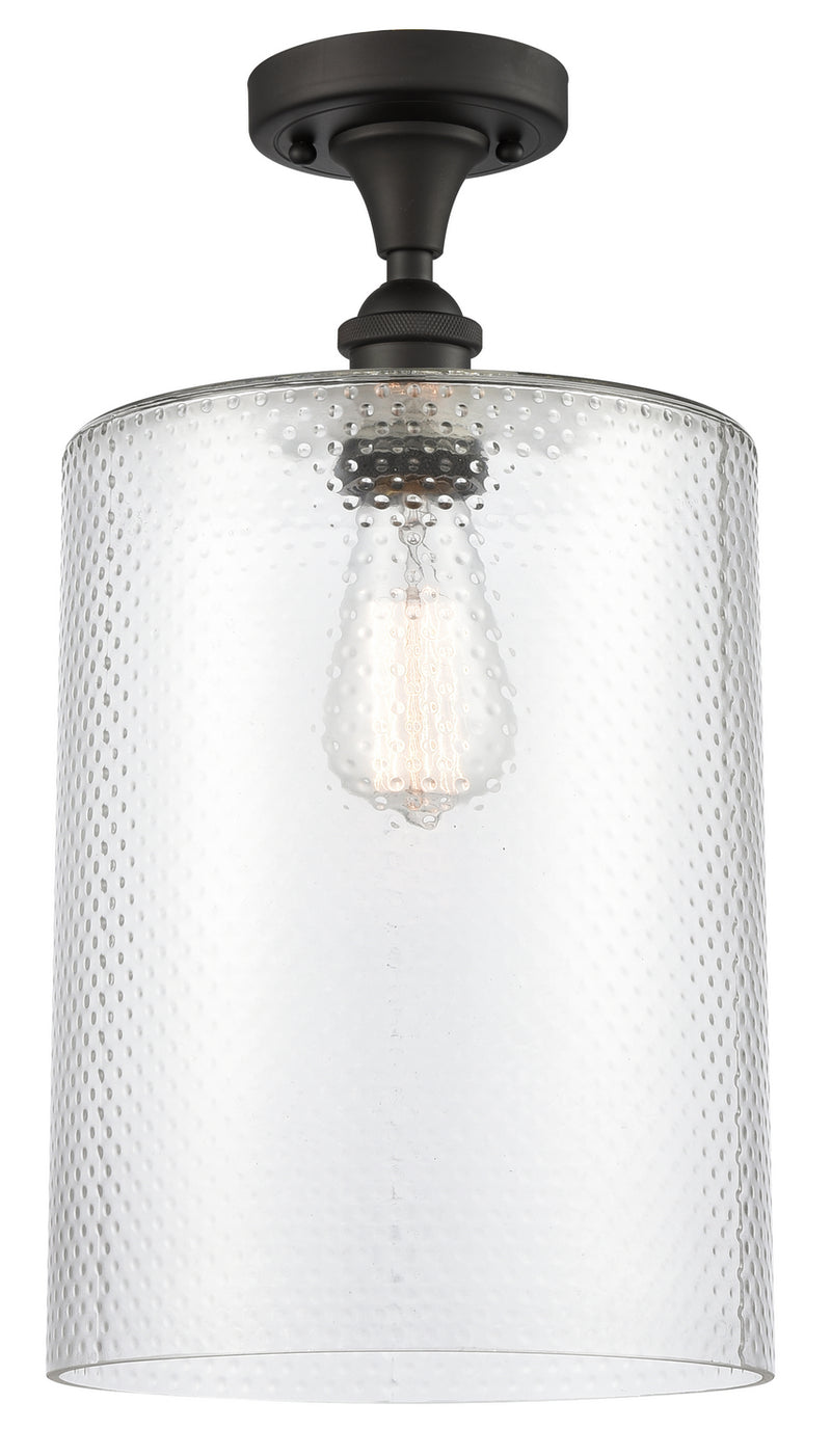 Innovations 516-1C-OB-G112-L One Light Semi-Flush Mount, Oil Rubbed Bronze