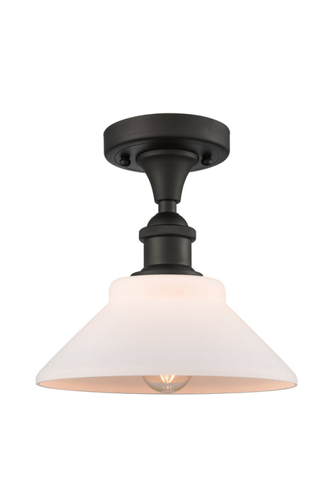 Innovations 516-1C-OB-G131 One Light Semi-Flush Mount, Oil Rubbed Bronze