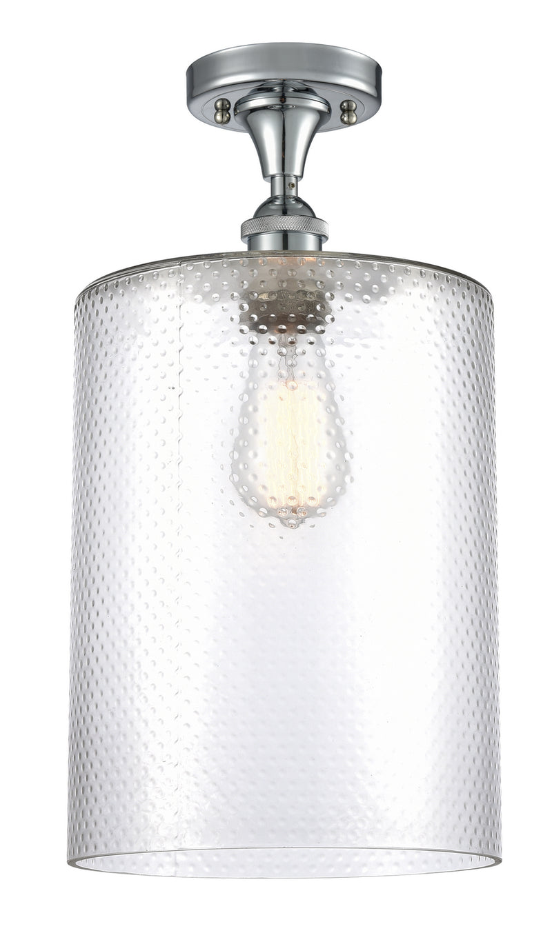 Innovations 516-1C-PC-G112-L One Light Semi-Flush Mount, Polished Chrome
