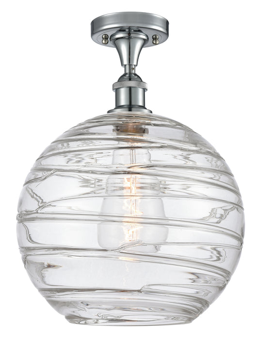 Innovations 516-1C-PC-G1213-12 One Light Semi-Flush Mount, Polished Chrome