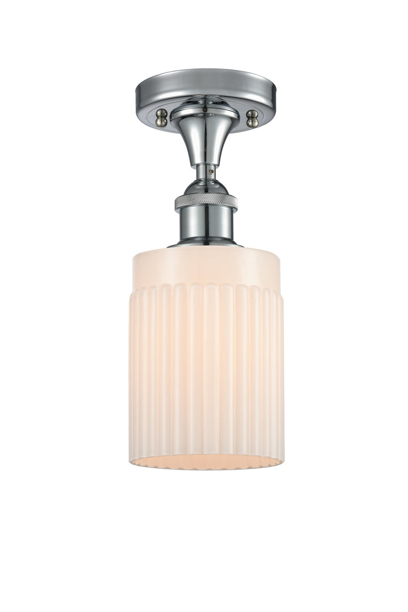 Innovations 516-1C-PC-G341 One Light Semi-Flush Mount, Polished Chrome