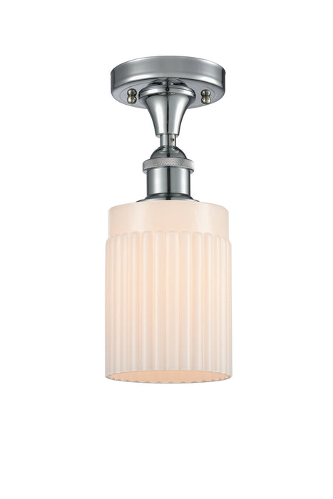 Innovations 516-1C-PC-G341 One Light Semi-Flush Mount, Polished Chrome