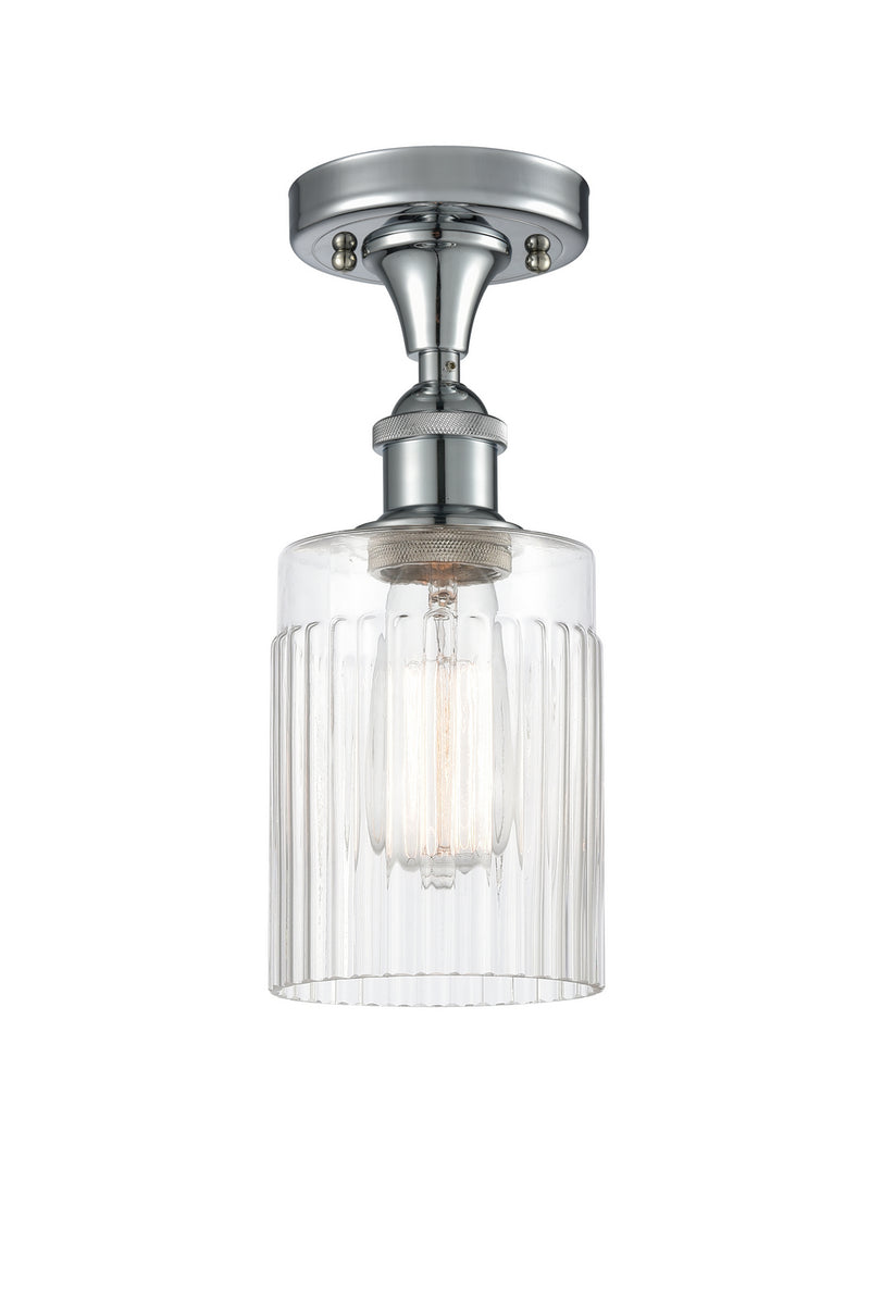 Innovations 516-1C-PC-G342 One Light Semi-Flush Mount, Polished Chrome